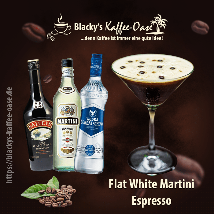 Flat White Martini Espresso Blackys Kaffee Oase