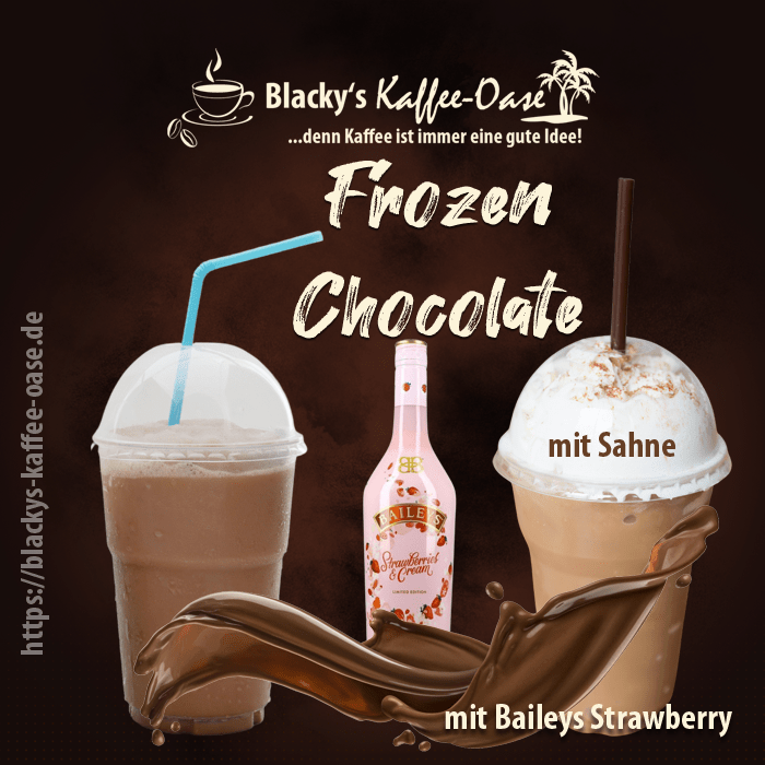 frozen chocolate strawberry Blackys Kaffee Oase